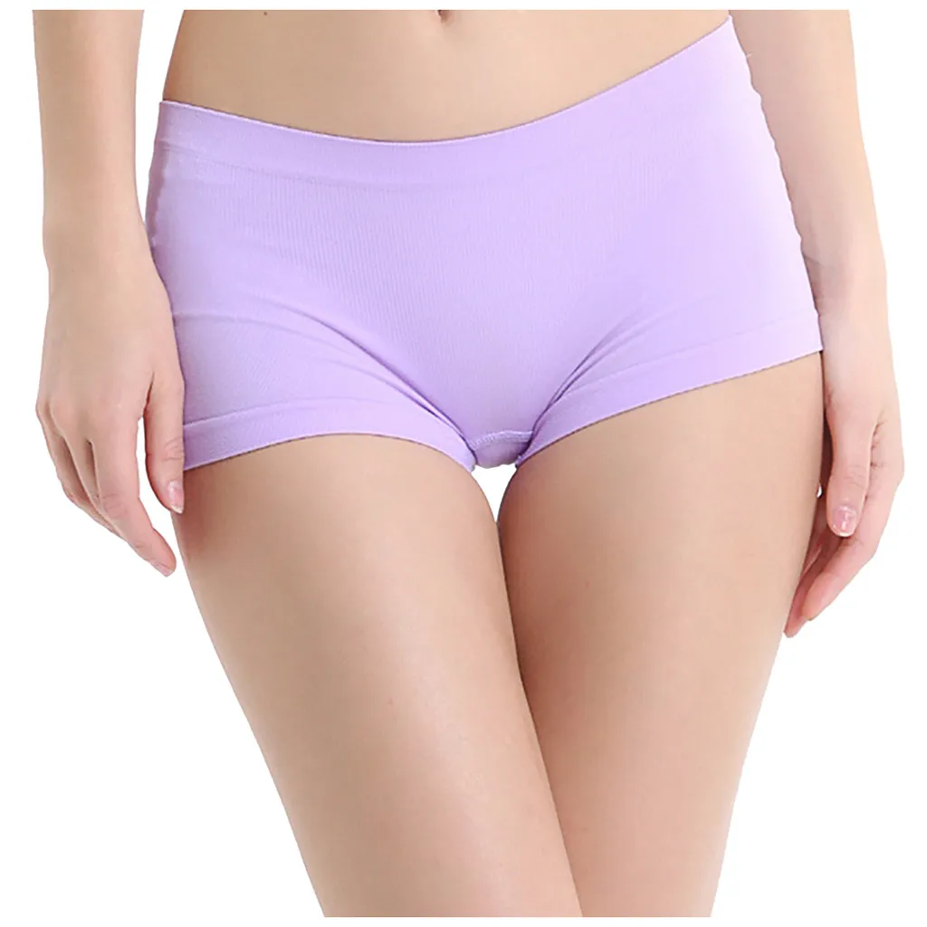 Женские боксеры трусы Slim Fit Бесшовные трусики стрейч с заниженной талией
