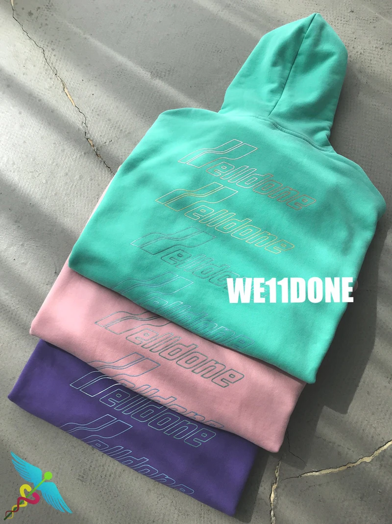 

Fabric Heavy Hoodie Men Women Fashion Letter Printed WELLDONE Streetwear Top Quality WE11DONE Hoody Pullover