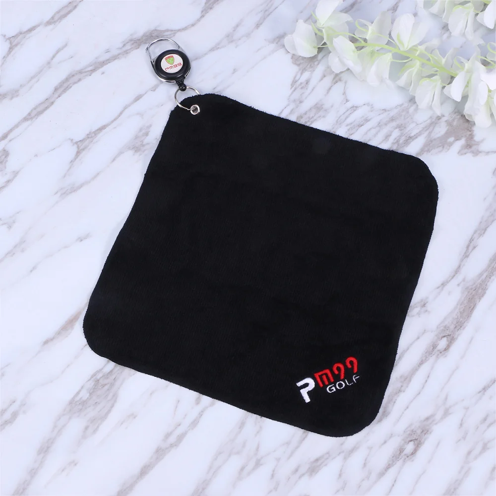 

1Pc Double-sided Plush Cotton Towel with Pulling Rope Portable Water Absorption Outdoor Sports Towel Blue