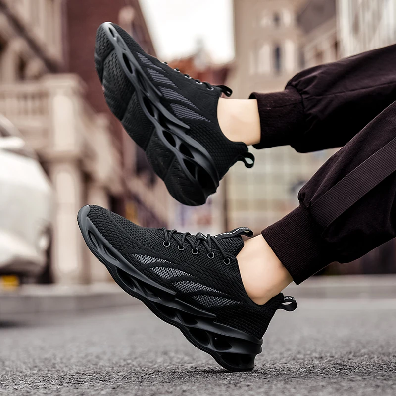 

Large size men'S shoes new mesh fly woven breathable blade shoes vogue trend casual sports shoes running shoes