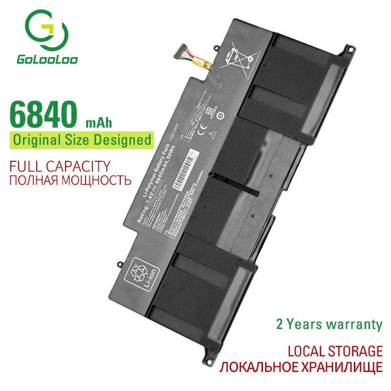 Golooloo 7 4 В 6840 мАч 50 Вт ч новая лампочка для телефона UX31 UX31A UX31E|Аккумуляторы
