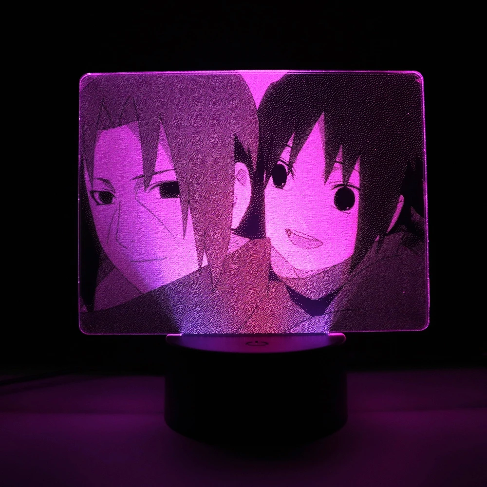 

Anime Brother Figure 3D Two Tone Lamp for Kid Birthday Gift Bedroom Decor Colorful Night Light Manga Two Tone LED Table Lamp
