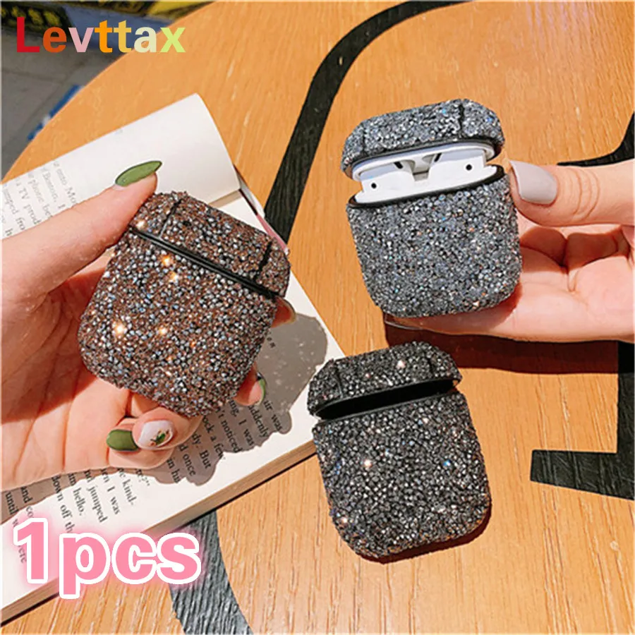 

1 шт. блестящий волнистый чехол Airpods1 2 для Apple Airpods1 2 защитный чехол для Air pods защитный чехол для сотового телефона