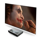 Проекционный экран с узкой рамкой, 80, 90, 100 дюйма, 16:9, UST CLRALR, с черными кристаллами ПЭТ для лазерного 4k проектора