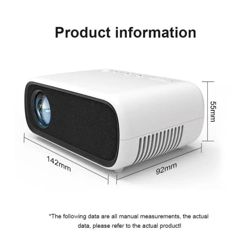 

News YG280 Mini Mini Projector Household LED Portable Entertainment Projector 1080P Projector For Home For Xiaomi Projector