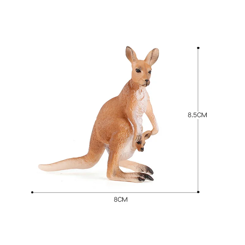 

1 pcs Solid Simulation Kangaroo Animal Figure Collectible Toys Wild Animal Action Figures Kids Plastic PVC Toys Gift