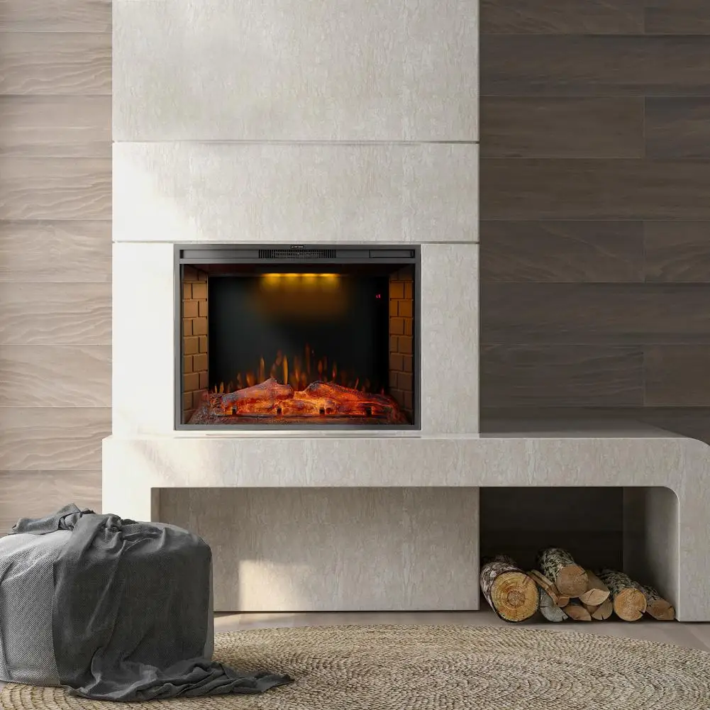 1 комплект утопленный Электрический каминный нагреватель черного цвета |