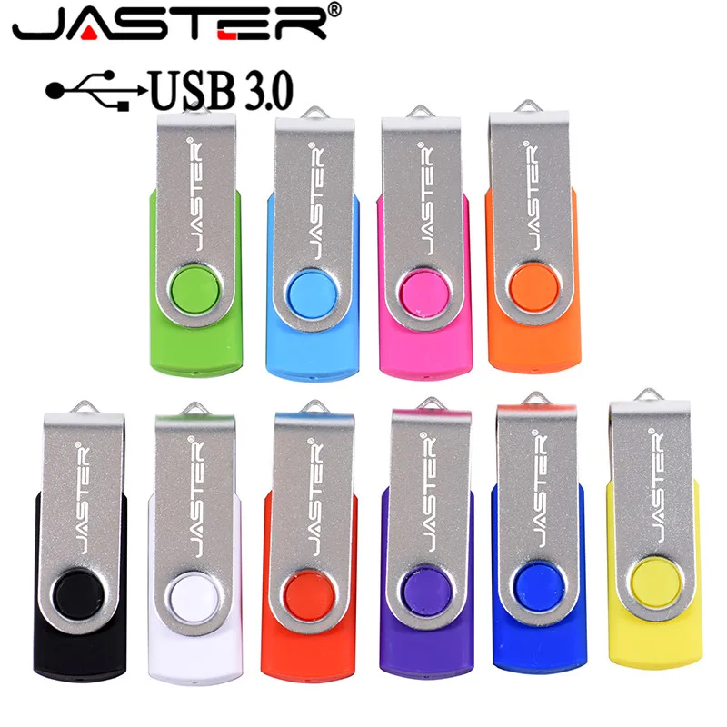 Оригинальный поворотный USB накопитель JASTER USB3.0 256 ГБ 128 64 32 16 8 4 Гб флешка высокого