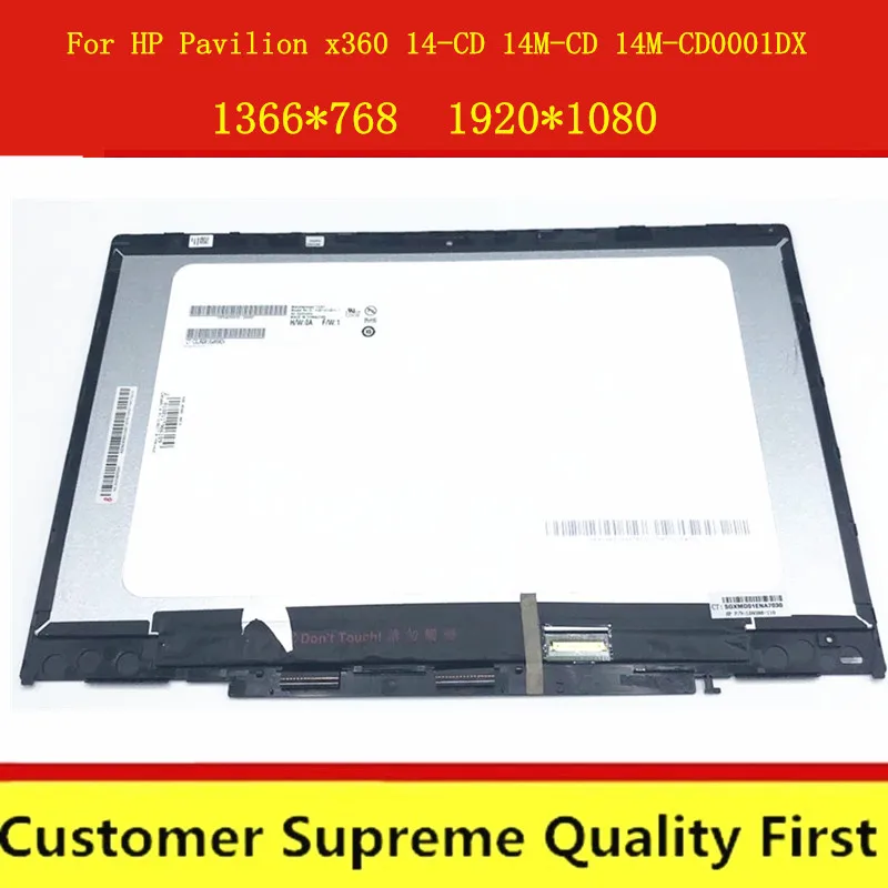 Дигитайзер сенсорного экрана для HP x360 14 cd0830nd cd0938nd cd0260nd cd1957nd cd1800nd cd1805nd ЖК дисплей в