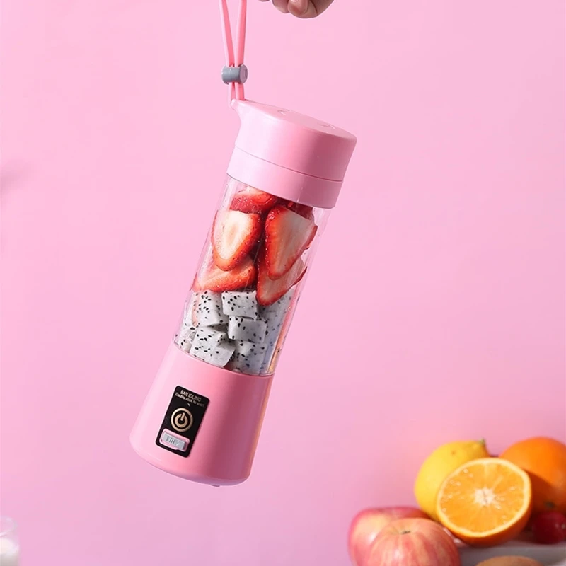 

Portable Home USB Rechargeable 6-Blade Electric Fruit Extractor Juice Blender Machine Sports Bottle Juicing Cup Kitchen Tools