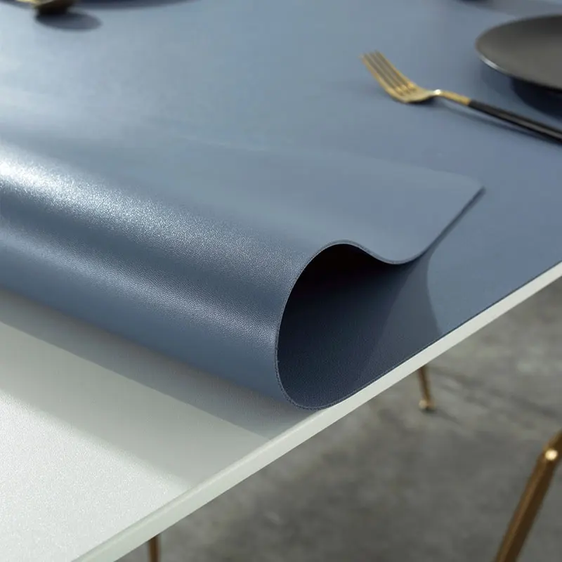Из искусственной кожи однотонные простые в чистке скатерти для стола