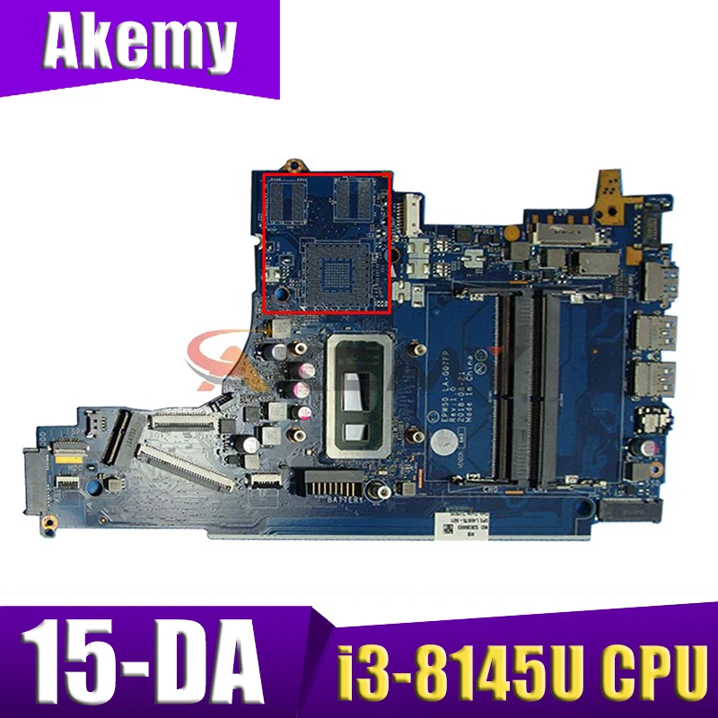 

Для HP 15-DA Φ Материнская плата ноутбука с SRFFZ i3-8145U