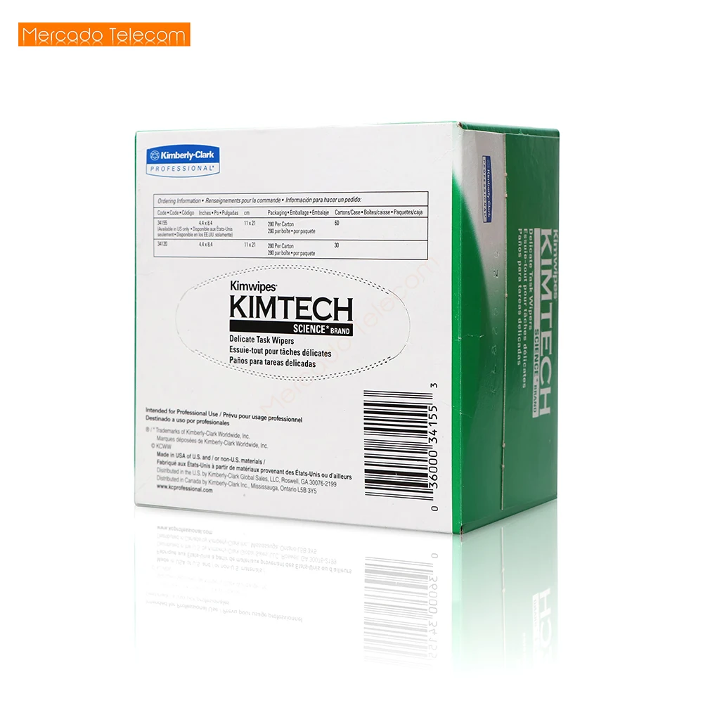 Best Price 280 PCS KIMTECH Kimwipes Fiber cleaning paper kimperly wipes Optical fiber wiping paper Import Free shipping