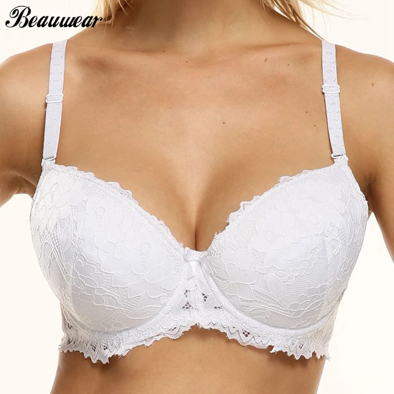 Beauwear, цветочный кружевной бюстгальтер, чашечки A, B, C, D, сексуальные бюстгальтеры для женщин, женское нижнее белье размера плюс, женский бюстгальтер, женский бюстгальтер, 75-90