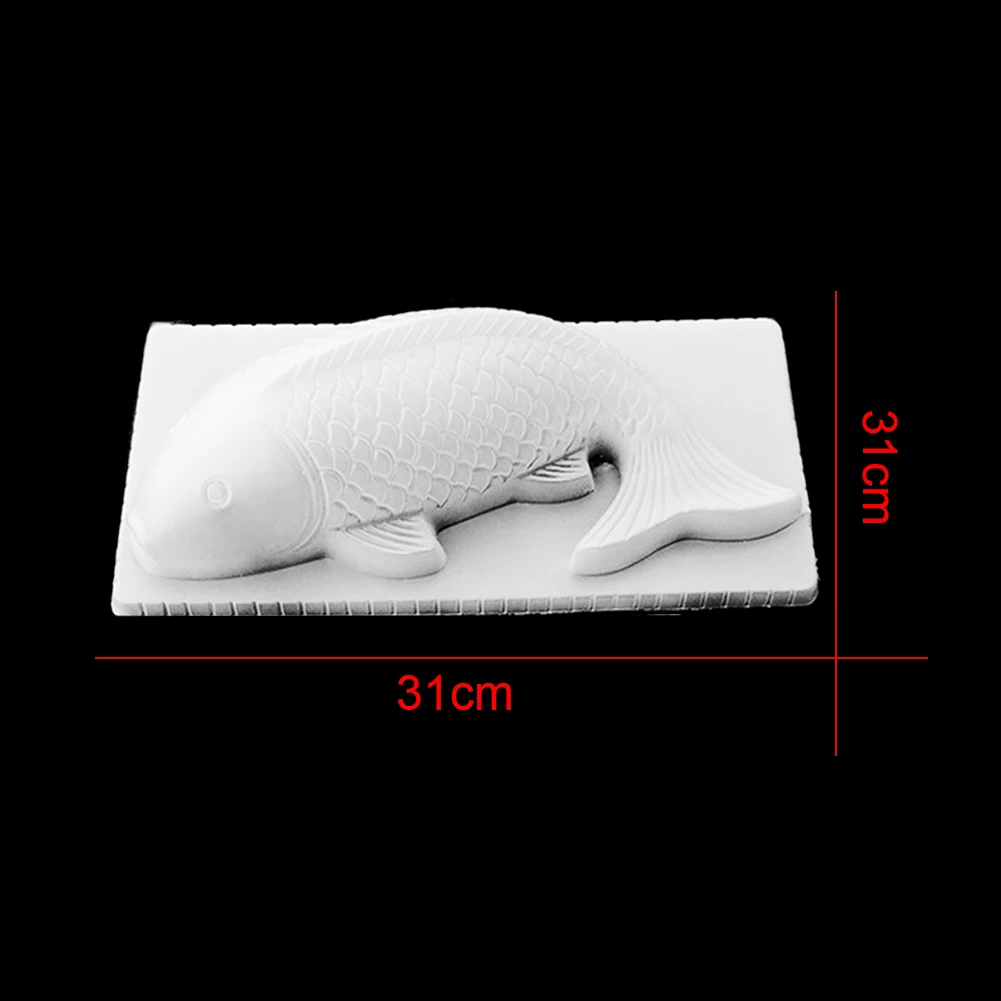 L Новые DIY 3D Koi Рыбы пластиковае формы для торта шоколадного желе формы для сладостей форма для выпечки - Цвет: L
