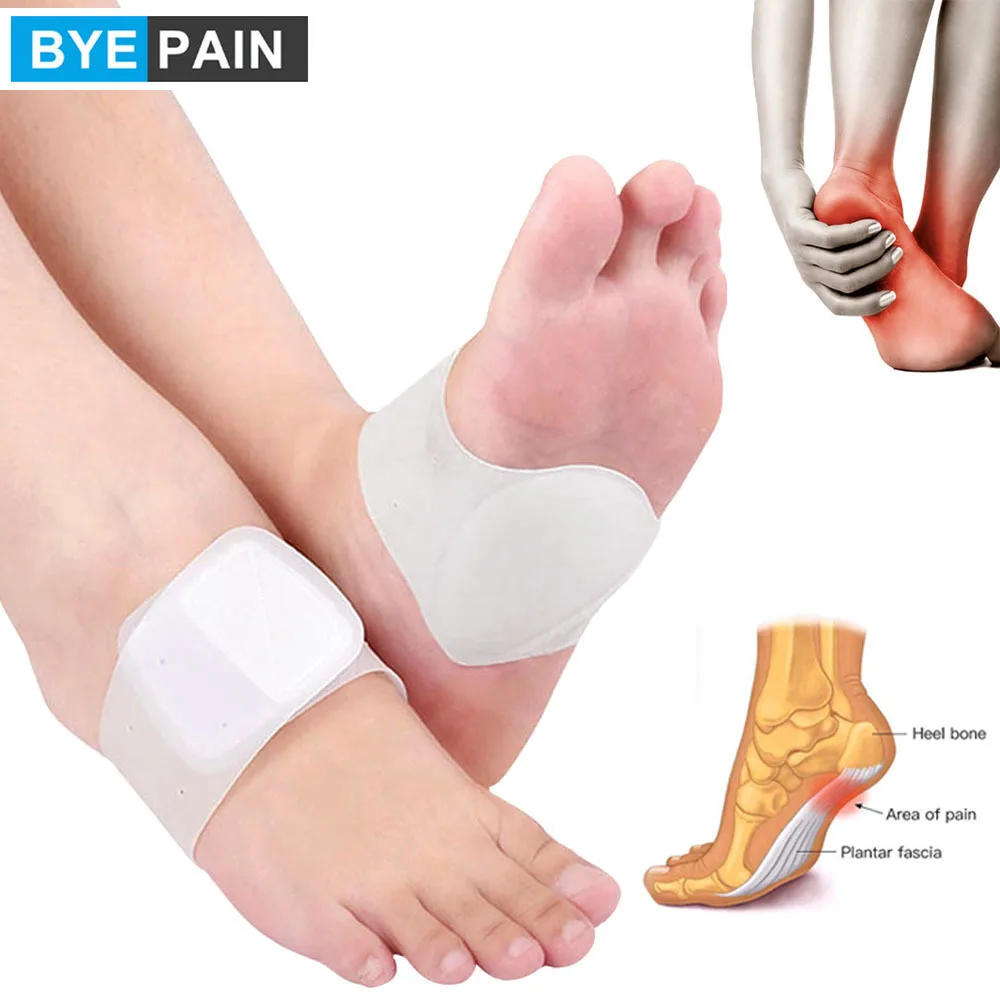 

2Pcs Non-Slip Sole Foot Arch Support Sleeves For Plantar Fasciitis Flat Feet And High Arches Heel Pain Aid Bandage Design