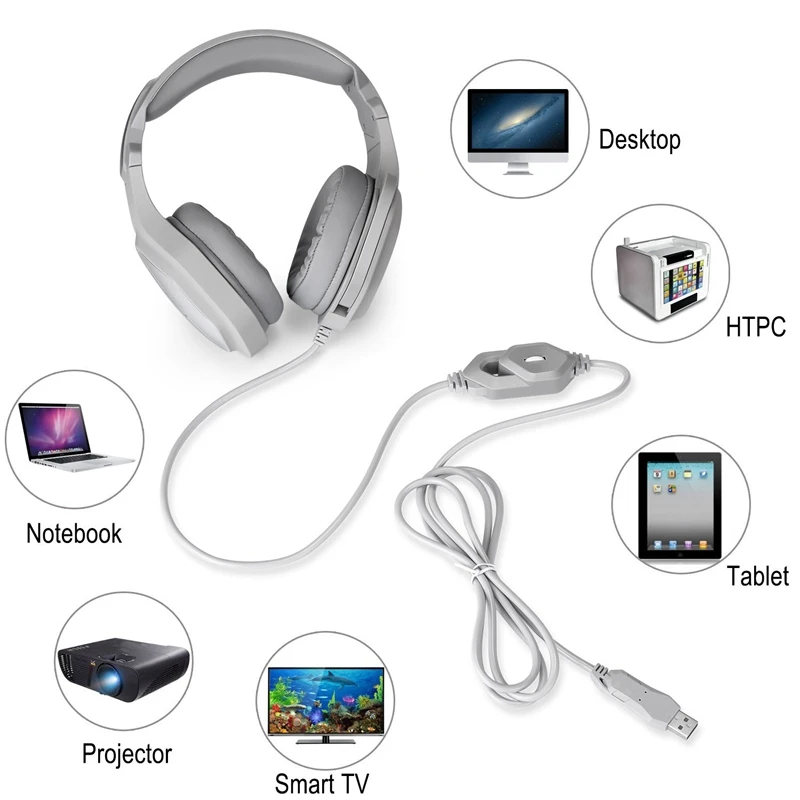 X5 большие наушники светильник микрофон стерео 7 1 игровая гарнитура глубокий бас