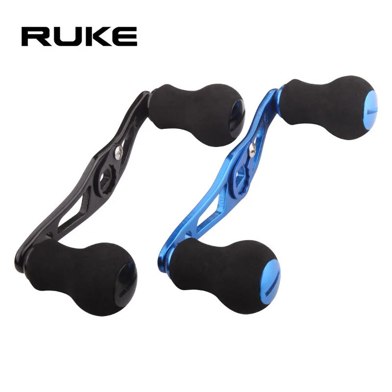 RUKE Aluminium Alloy Reel Handle With EVA Knob, Fishing Reel Accessory, 8x5 mm,Length 100 mm,for Abu and Daiwa, Free Shipping