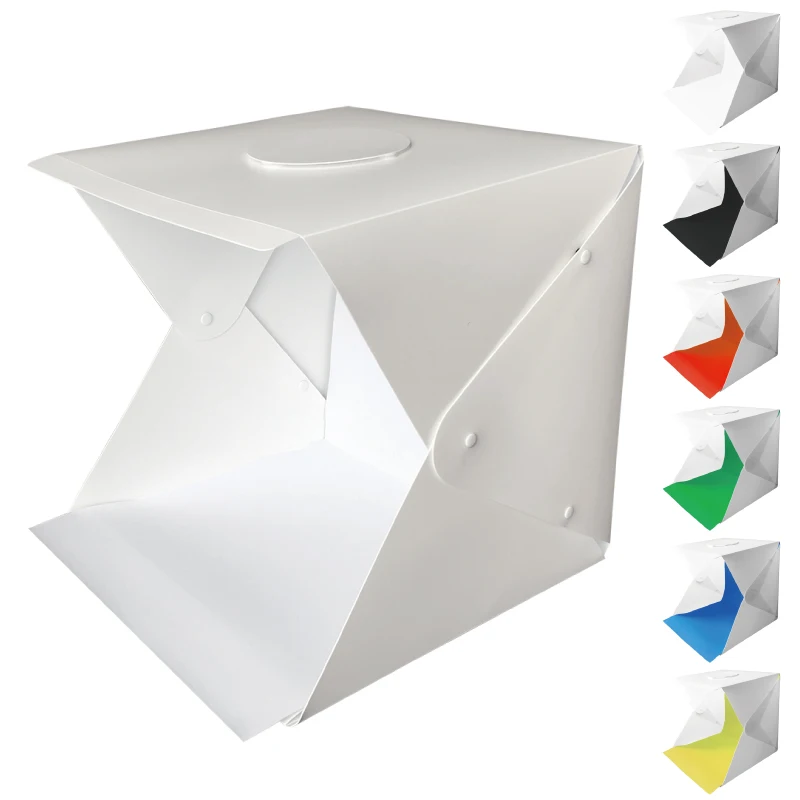 30*30 см двойной светодиодный складной портативный фото видео бокс осветительный