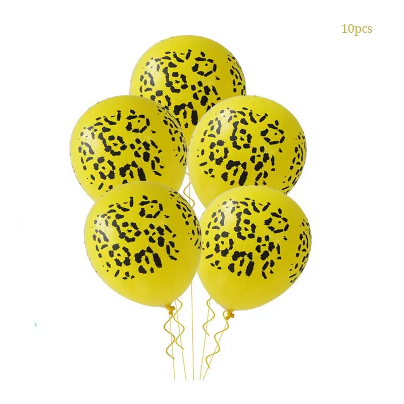 5pcs balloon Джунгли с днем рождения баннер сафари животных торт Топпер Дикий один 1-я вечеринка для мальчика день рождение украшения флажки для торта джунгли вечерние поставки - Цвет: 5pcs balloon