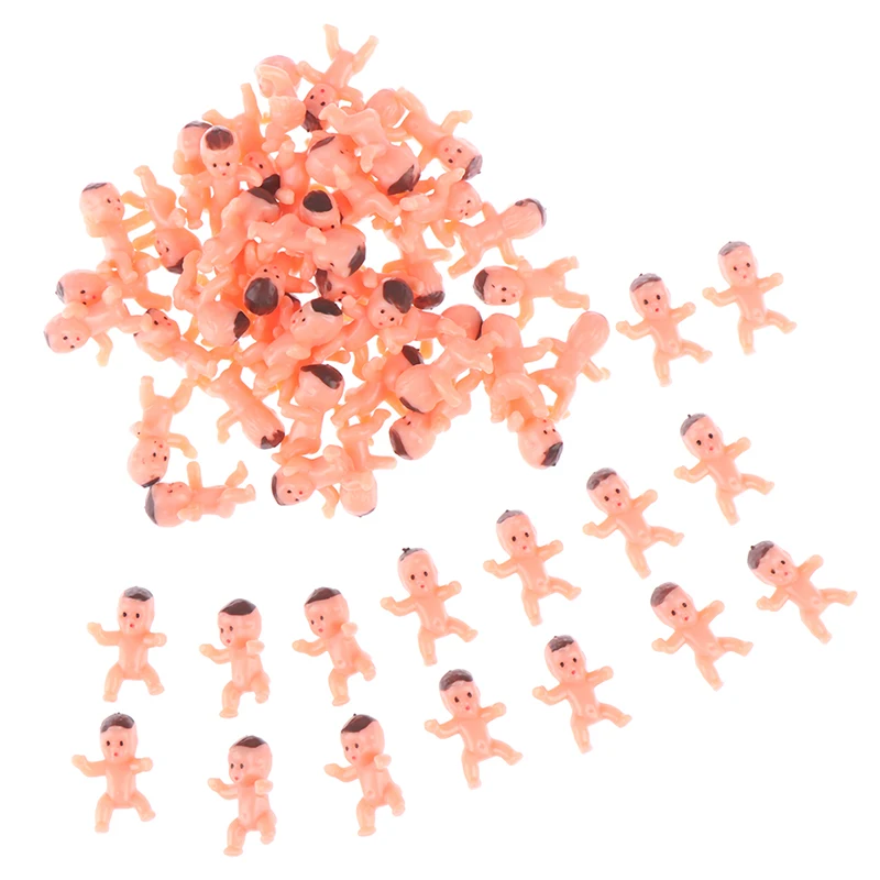 

60Pcs 1 Inch Mini Plastic Baby Kids Toys High Quality small dolls Party gifts