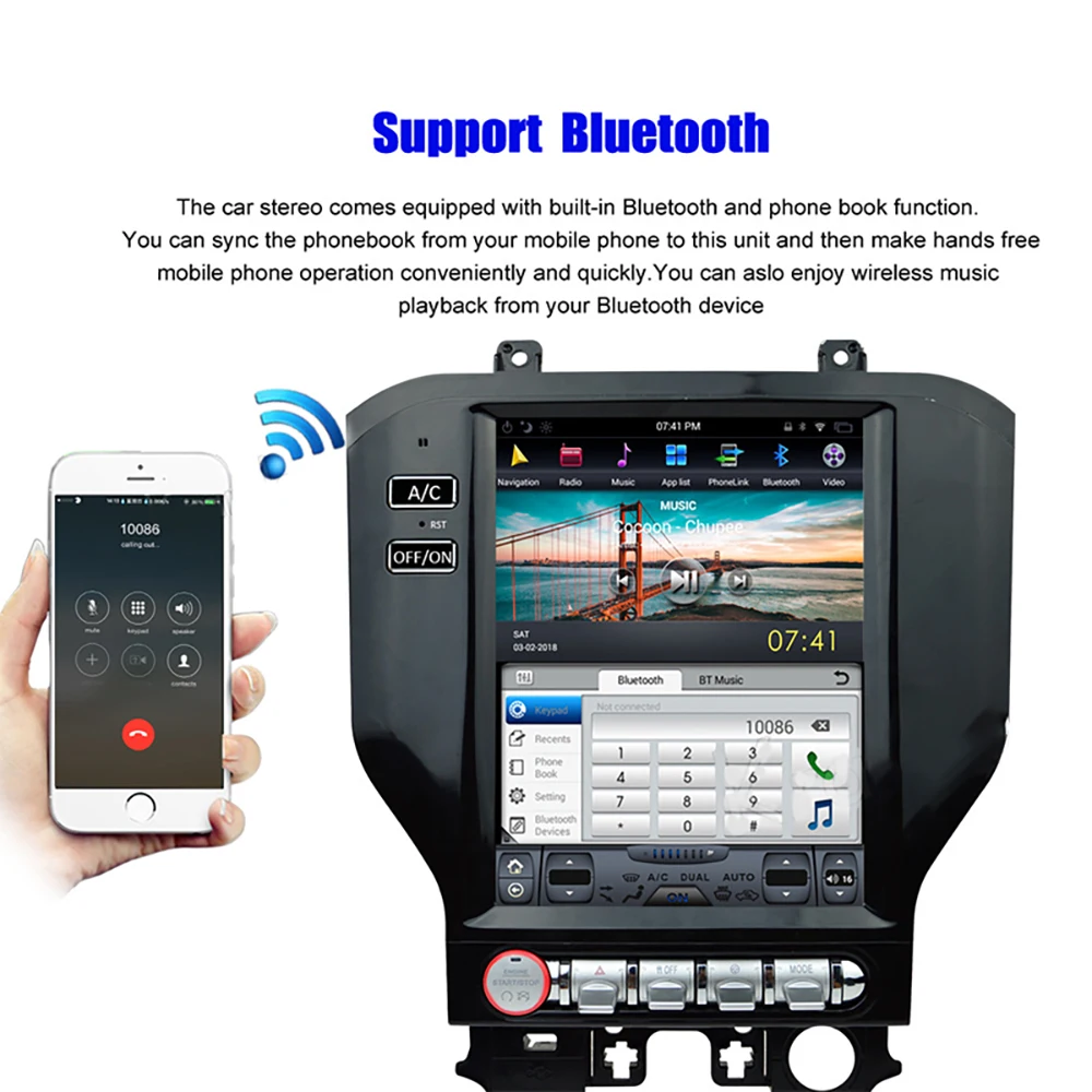 Автомобильный мультимедийный плеер стерео GPS радио навигация Android экран монитор