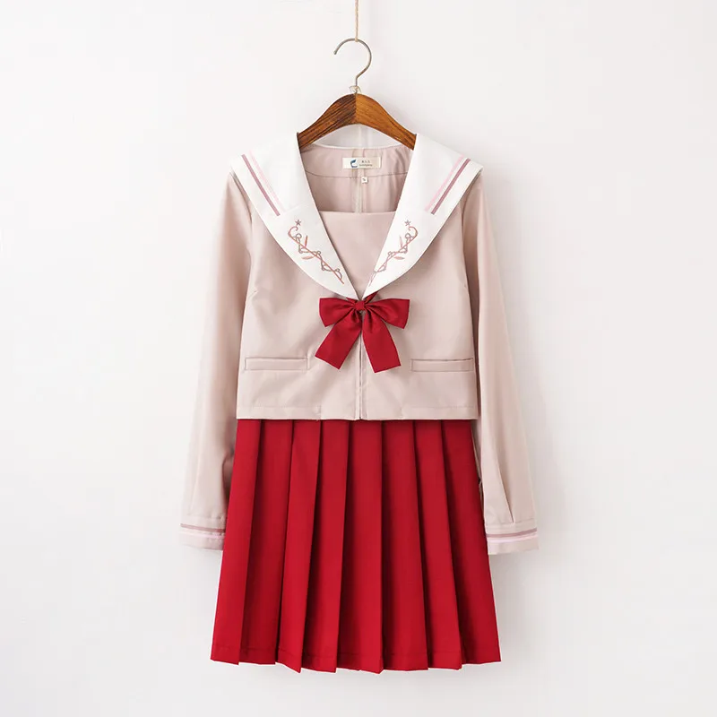 Светильник розовая школьная одежда новинка 2021 матросские Костюмы для старших