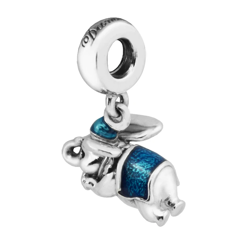 Слон Дамбо шармы для изготовления ювелирных изделий Подходит 925 серебра