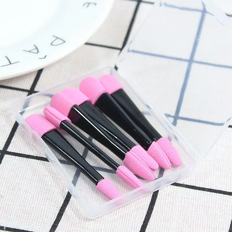 Двухсторонняя губчатая кисть для теней век одноразовая портативная Мини Кисть