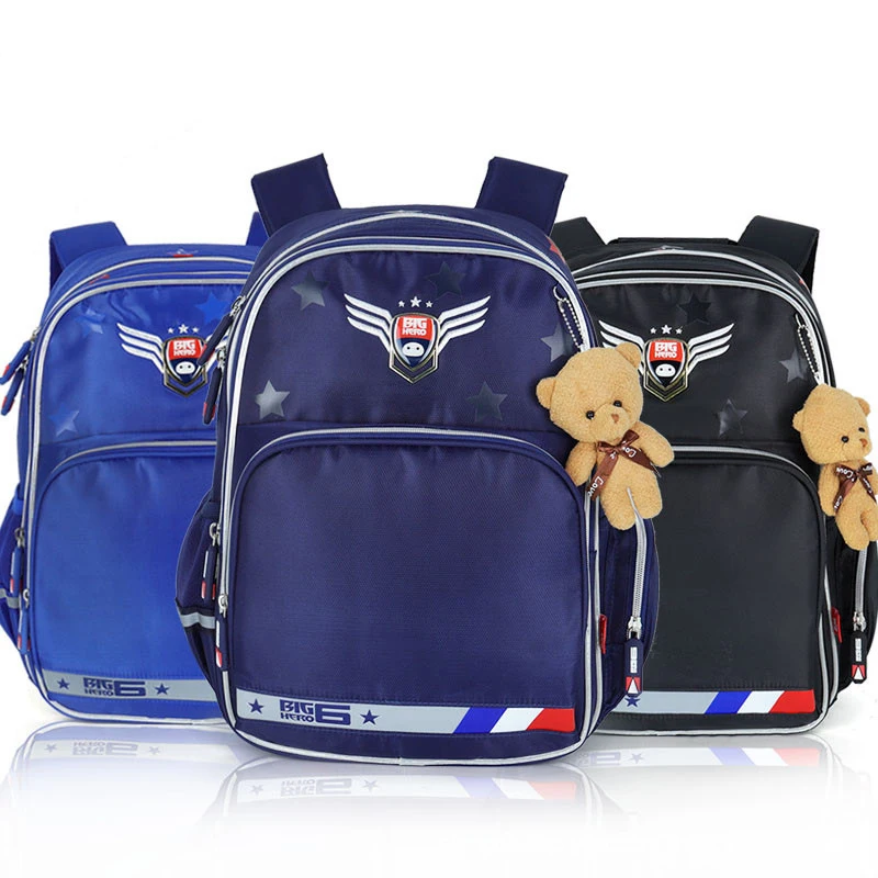 

Disney Big Hero Children School Bag Cartoon Large Capacity School Bag Breathable Multifunction Backpack Schoolbags For Grade 1-4