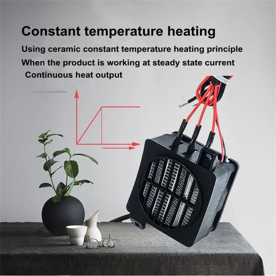 Энергосберегающий комнатный обогреватель 12 В постоянного тока 100 Вт PTC