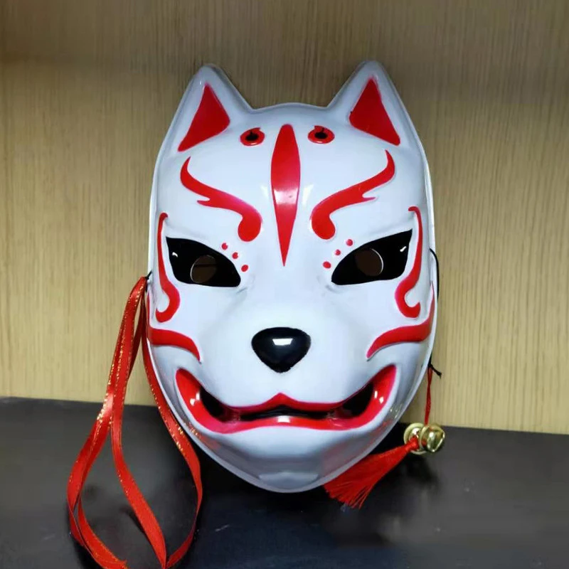Лидер продаж пластиковая маска в японском стиле с изображением головы собаки