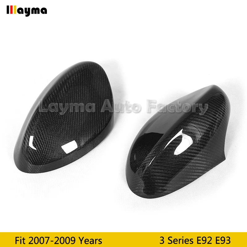 В Стиль углеродного волокна Зеркало Обложка для BMW 3 серии 2 двери купе E92