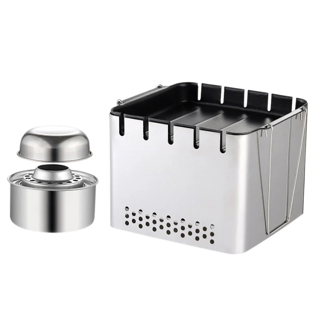 

1 Set Stainless Steel BBQ Grill Set Outdoor Alcohol BBQ Stove (Assorted Color)