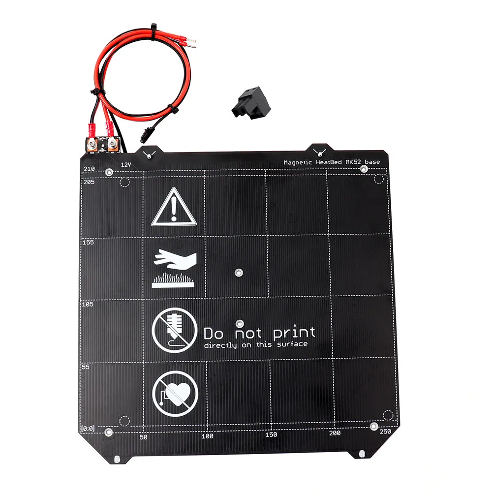 Prusa i3 MK2.5/MK3 3d принтер кровать с подогревом MK52 кровати задней следы N35UH магниты prusa