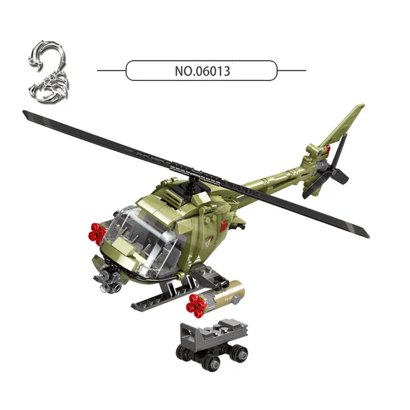 XINGBAO 06012/06013 военные армейские корабли штурмовой вертолет джип Missle строительные