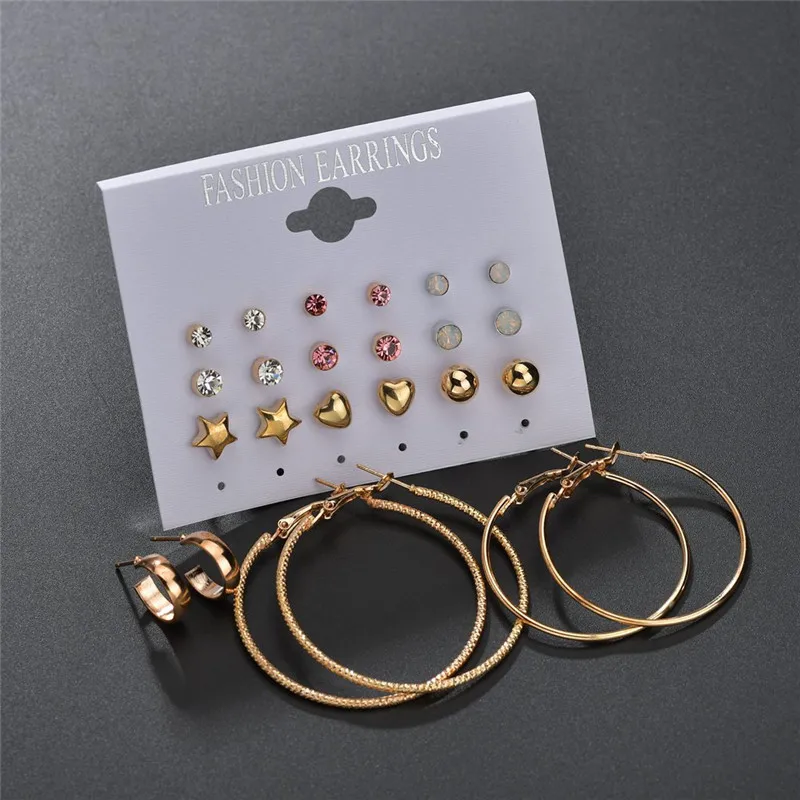 Module 24 шт./компл. AAA CZ Блестящий Свадебный Комплект сережек для женщин модные циркониевые серьги с кристаллами ювелирные изделия аксессуары