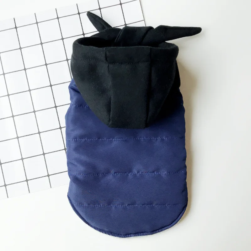 Зимняя бархатная одежда для маленьких собак пальто щенка красный синий желтый