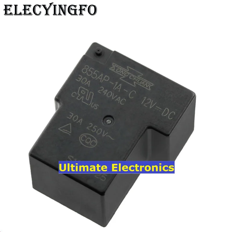 

5pcs 855AP-1A-C-12VDC DC12V normally open 30A relay instead of G8P-1A4P-12VDC
