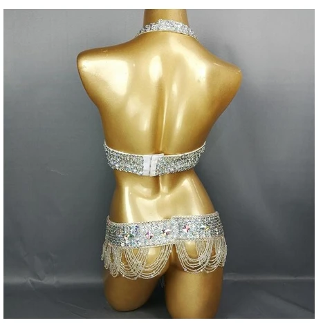 Женский костюм для танца живота пикантная одежда ночного клуба сцены комплект из