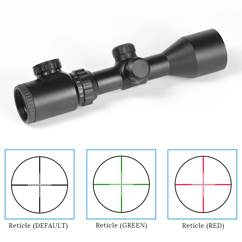 Tactical Airsoft Guns Scopes Hunting Optics 3-9x42 Riflescope SightSniper Reticle Sight Lunette for Rifles Gun