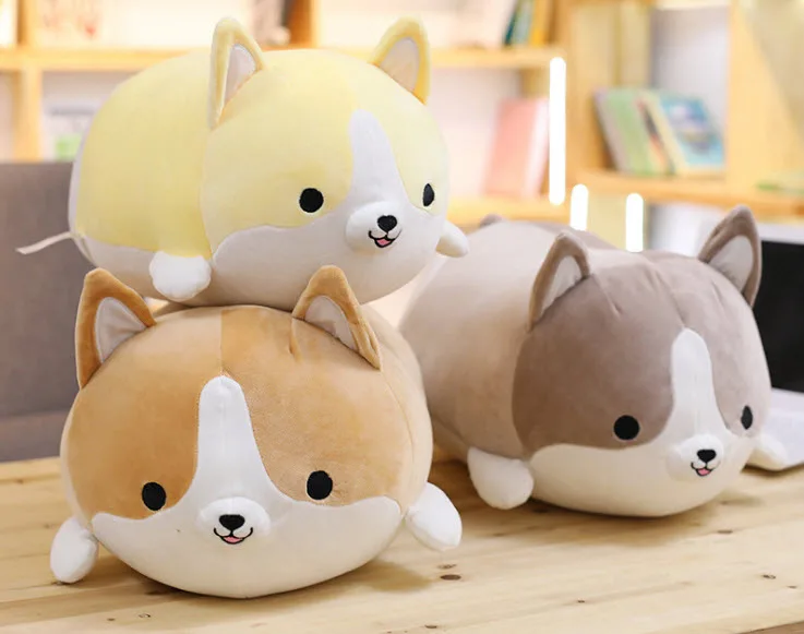 

Милая корги, мягкая мультяшная собака, подушка, новогодний подарок для детей, милый подарок на день Святого Валентина, мягкий плюш, 25 см/35 см/...