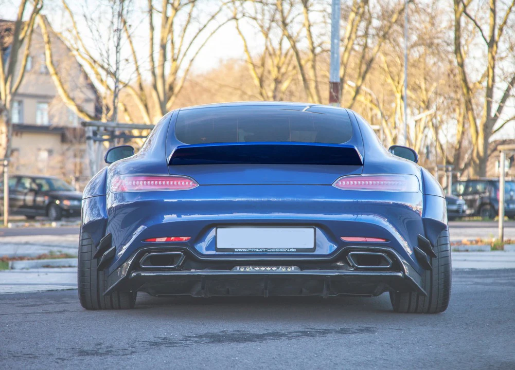 

Сплиттер спойлера заднего багажника из углеродного волокна для Mercedes-Benz Amg Gt 2018 2019 2020 2021