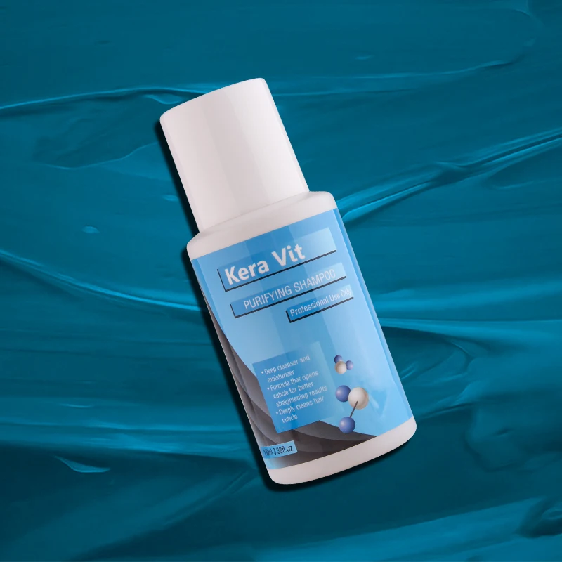 Новейший кератин китайский шампунь 100 мл KeraVit волосы Джаз глубокое очищение Уход