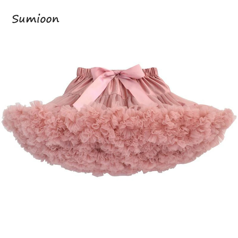 Детский праздничный наряд для девочек детские юбки розовые пачки пышные