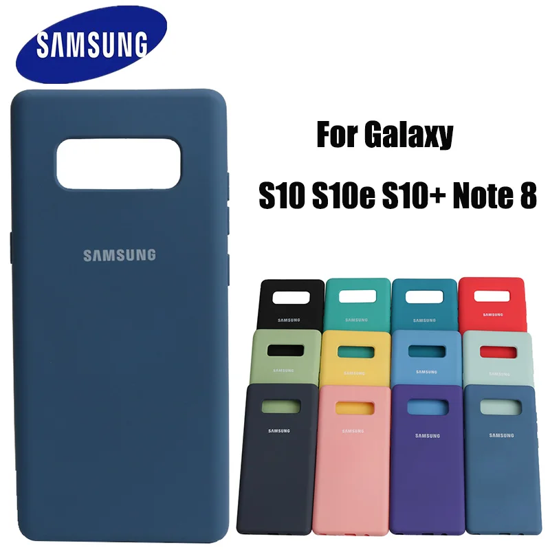 Чехол для Samsung Galaxy S10 S10e Plus Мягкий противоударный мягкий чехол из жидкого силикона