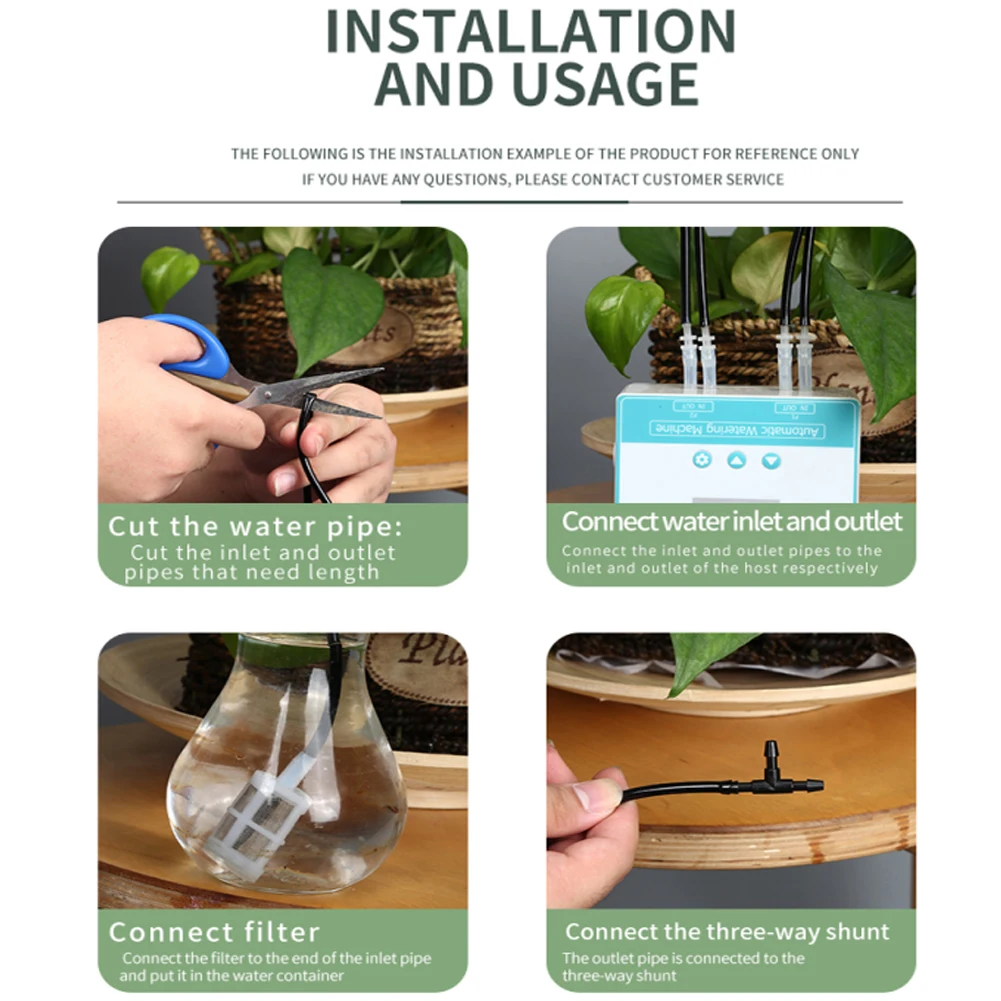 

15M Automatic Watering Device Houseplants Self Watering System Mobile Phone Control Timer Drip Irrigation Tool