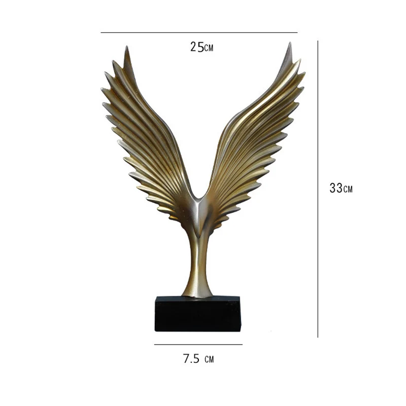 Nordic Style Simple Dapeng Spread Wings Abstract Small Decoration Home Living Room Restaurant Study | Дом и сад