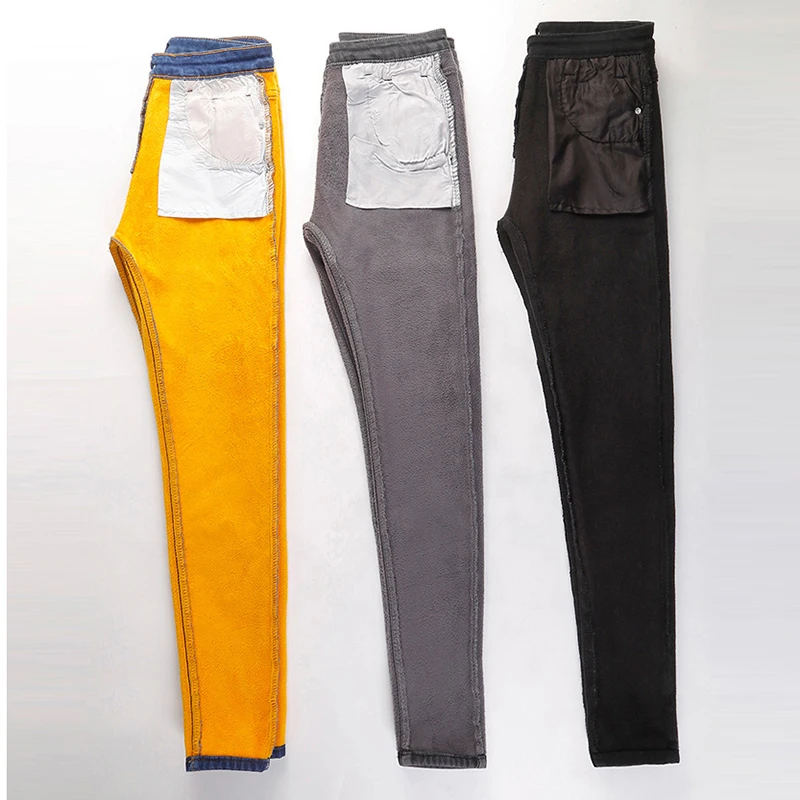 Winter Warm Jeans Women Elastic High Waist Denim Pants Female Trousers Soft Thickened Black Velvet Jeans Fleece Long Pants