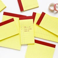 50sheets kawaii gird list yellow memo pad stationery diary agenda pockets notepad planner weekly book school supplies sl2627
